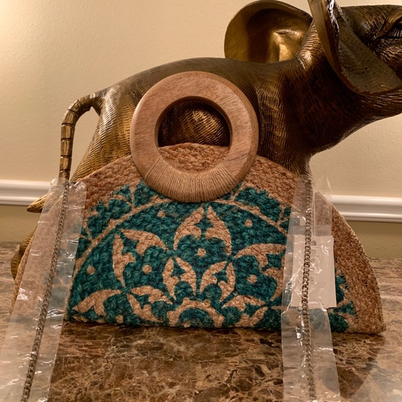 Geometric Handmade clutch. - Picture 3 of 9